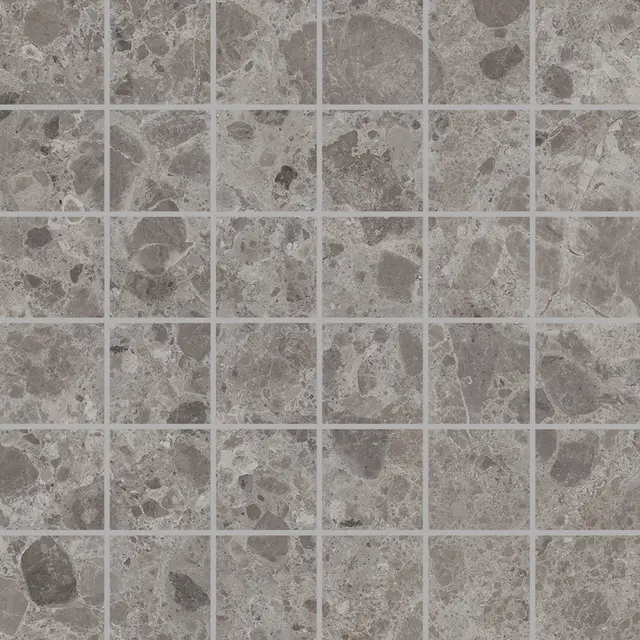 Gulv-/veggmosaikk ATMOSPHERE GRÈ 5x5 Grey 1 m2 pk (2 590,- m2) 