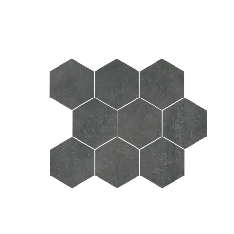 Gulv-/vegghexagon URBAN SPACE 10x10 Ardesia 0,48 m2 pk (5 715,- m2)