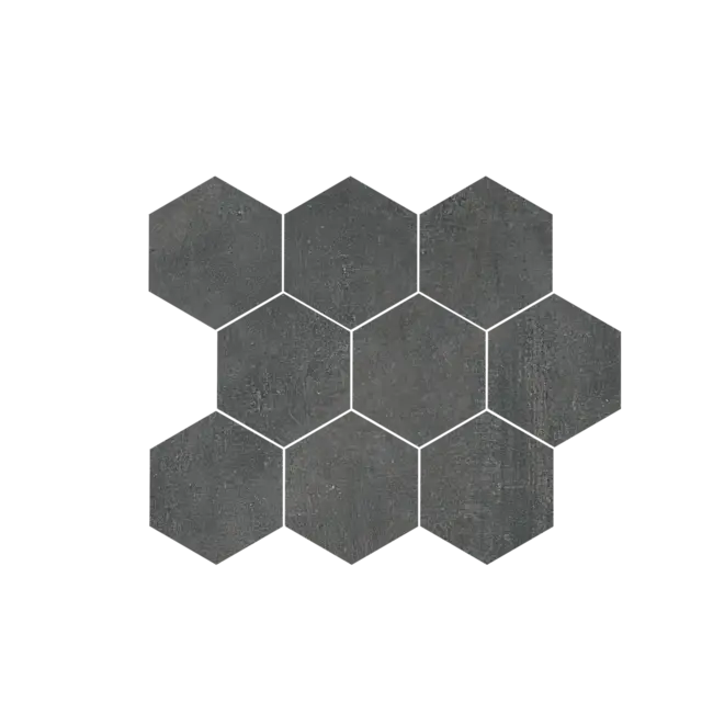 Gulv-/vegghexagon URBAN SPACE 10x10 Ardesia 0,48 m2 pk (5 715,- m2) 