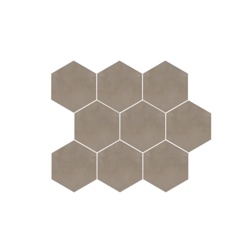 Gulv-/vegghexagon URBAN SPACE 10x10 Bronzo 0,48 m2 pk (5 715,- m2)