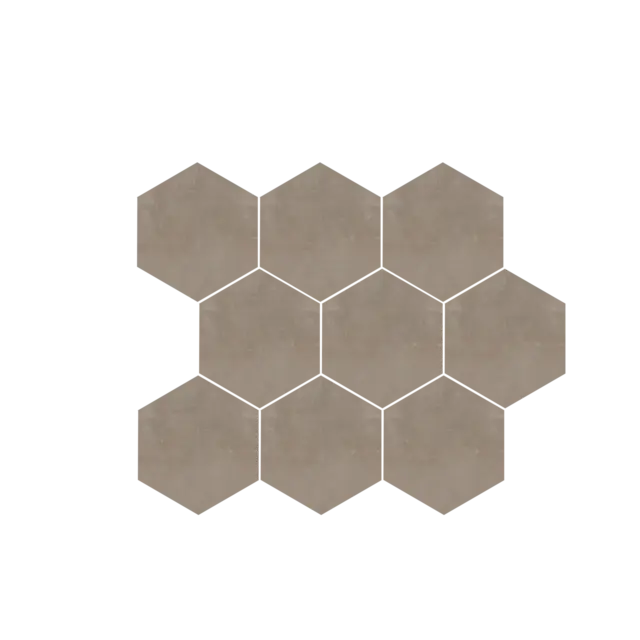 Gulv-/vegghexagon URBAN SPACE 10x10 Bronzo 0,48 m2 pk (5 715,- m2) 