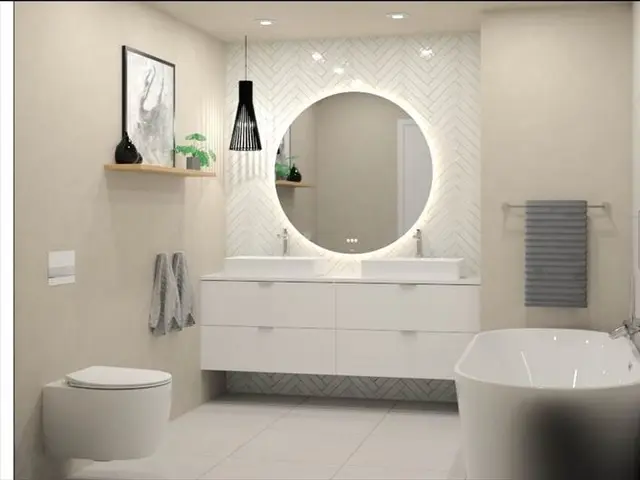 Veggflis KYUSHI 5x25 Bianco lux 0,3 m2 pk (1 995,- m2) 