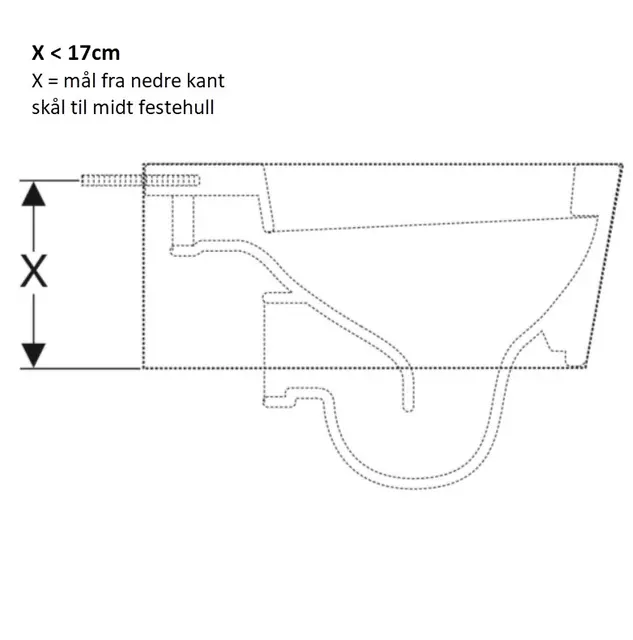 Geberit Duofix støtte for vegghengt wc ved liten kontaktflate, 2 stk 