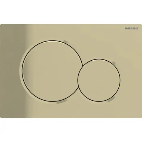 Betjeningsplate Sigma01 rund messing dobbeltskyll