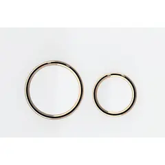 Betjeningsplate Sigma50 rund hvit/rosegull sink dblskyll