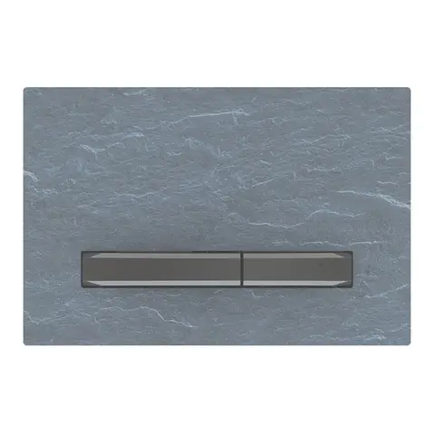 Betjeningsplate Sigma50 rett skifer/svartkrom sink dblskyll