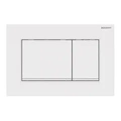Betjeningsplate Sigma20 rett hvit / hvit matt dobbeltskyll