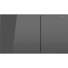 Betjeningsplate Sigma70 rett lavagrå glass dobbeltskyll