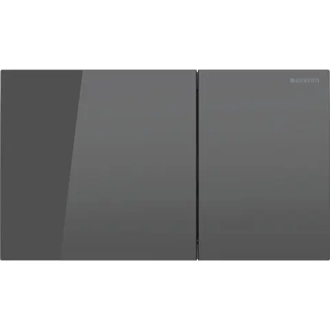 Betjeningsplate Sigma70 rett lavagrå glass dobbeltskyll