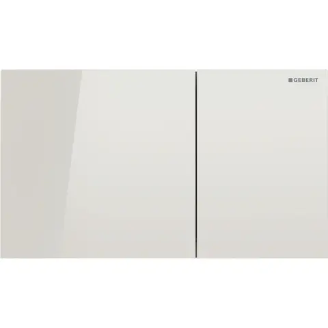 Betjeningsplate Sigma70 rett sandgrå glass dobbeltskyll