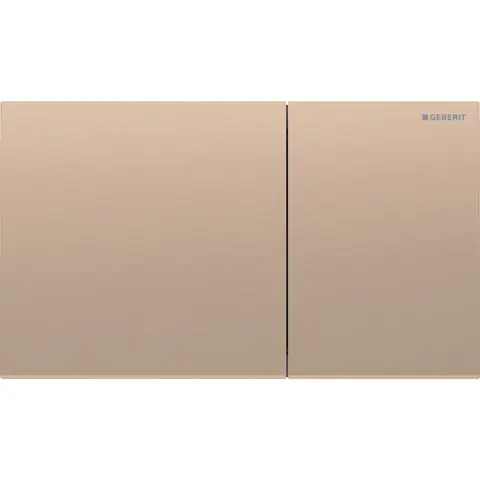 Betjeningsplate Sigma70 rett rødgull stål dobbeltskyll