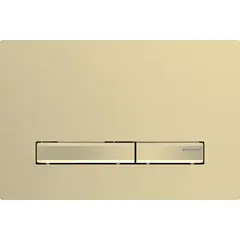 Betjeningsplate Sigma50 rett messing messing sink dblskyll