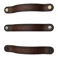 Håndtak lærstropp REIM brun