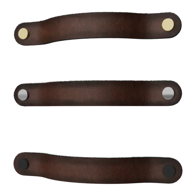 Håndtak lærstropp REIM brun 