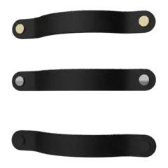 Håndtak lærstropp REIM sort