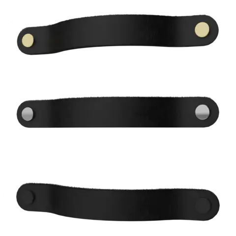 Håndtak lærstropp REIM sort