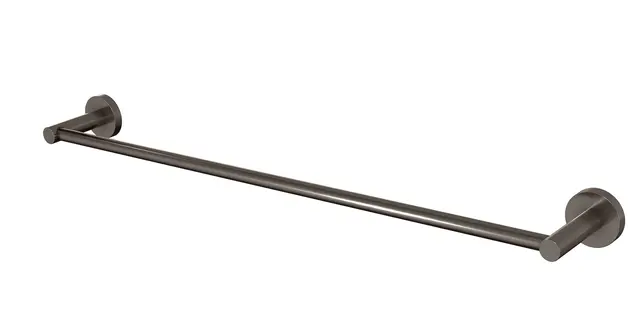 Håndklestang rund LUNA børstet grå (monter m/lim el.skrue) 