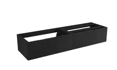 Servantskap bølge MIE DEMI 120 120x46x29cm sort eik finer servant x1