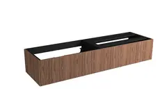Servantskap bølge MIE DEMI 120 120x46x29cm valnøtt finer servant x1