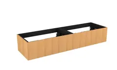 Servantskap bølge MIE DEMI 160 160x46x29cm eik finer servant x1