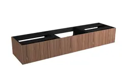 Servantskap bølge MIE DEMI 180 3x60 180x46x29cm valnøtt finer servant x1