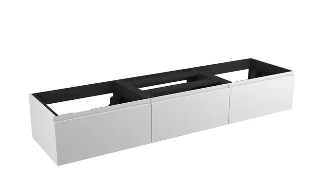 Servantskap fingergrep MIE DEMI 180 3x60 180x46x29cm hvit lakk servant x2 