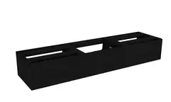 Servantskap slett MIE DEMI 180 3x60 180x46x29cm sort eik servant x1