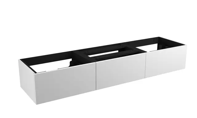 Servantskap slett MIE DEMI 180 3x60 180x46x29cm hvit lakk servant x2 