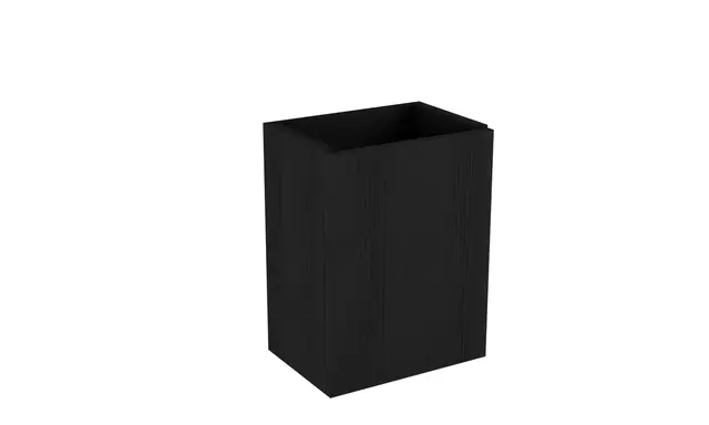 Servantskap slett MIE 40 40x28x52cm sort eik 