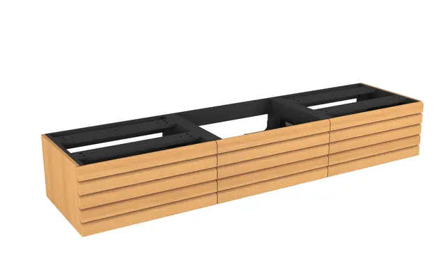 Servantskap stav MIE DEMI 180 3x60 180x46x29cm eik finer servant x1 