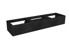 Servantskap stav MIE DEMI 180 3x60 180x46x29cm sort eik finer servant x2