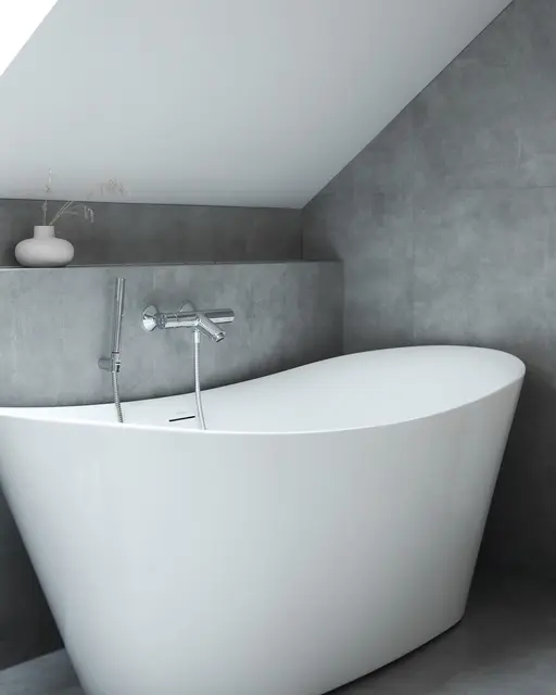 Badekar HOLVIGA 170 170x81x68cm hvit 