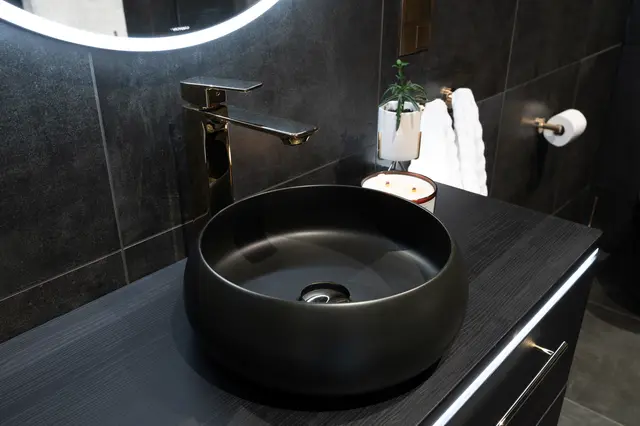 Servantbatteri ASK høyt gull 