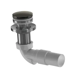 Avløp PUM pop-up benkeplate 40mm børstet grå