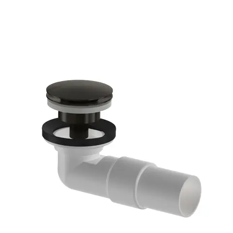 Avløp PUM pop-up servant m/overløp 40mm børstet sort