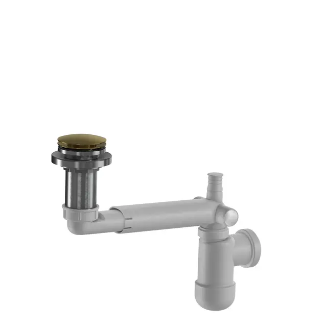 Avløp PRELOC pop-up benkeplate 40mm og 32mm børstet messing 