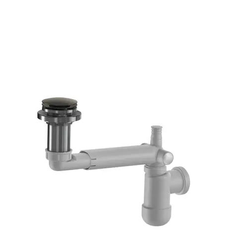 Avløp PUM pop-up benkeplate 40mm børstet grå