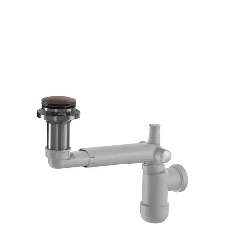 Avløp PUM pop-up benkeplate 40mm børstet roségull