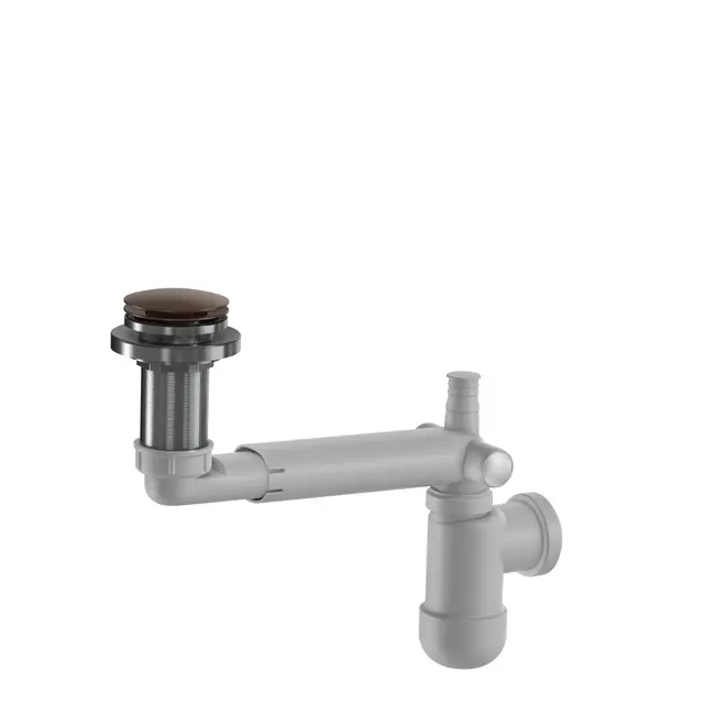 Avløp PUM pop-up benkeplate 40mm børstet roségull 