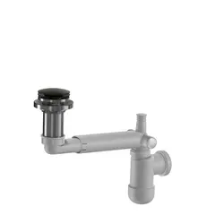 Avløp PUM pop-up benkeplate 40mm børstet sort