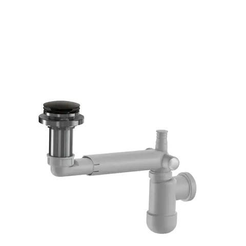 Avløp PUM pop-up benkeplate 40mm børstet sort