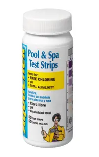 Teststrips klor/pH/O2/alkalitet 50 stk teststrips