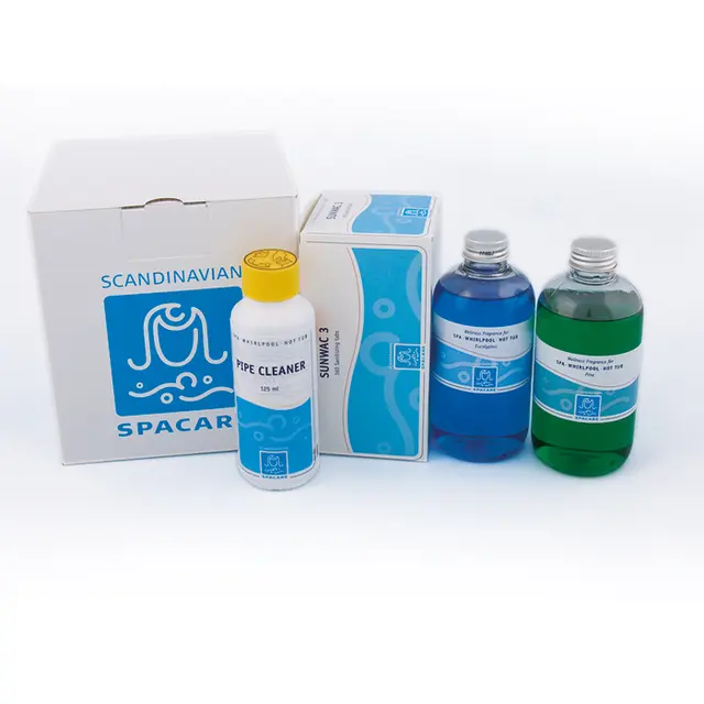 Startsett pleiemidler, Massasjebad (Nor) SunWac3, PipeCleaner, Vannduft (2stk) 