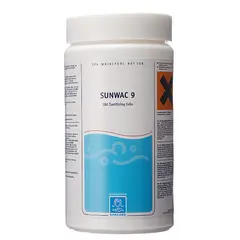 SunWac 9 klortabletter 180 stk For bad 500 -> 1250 Liter