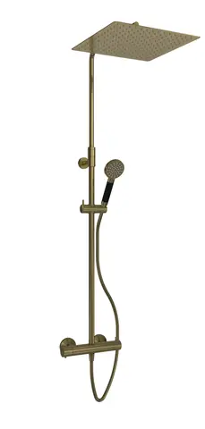 Rainshower rett HEDDA børstet messing