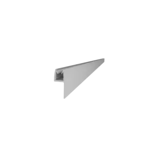Subbelist EMIL - 8 mm 100cm sort matt PVC