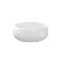 Bolleservant ALMA Ø36x13cm porselen hvit matt