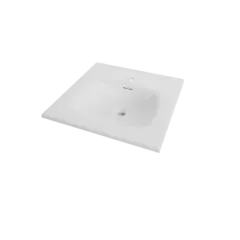 Servant ANE 60 60x60x14,7cm støpemarmor hvit matt