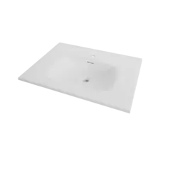 Servant ANE 80 80x60x14,7cm støpemarmor hvit matt