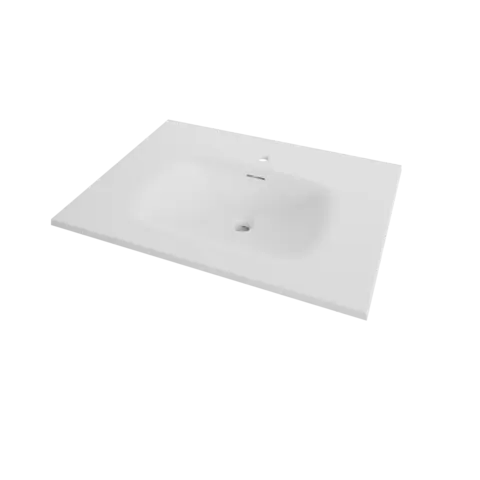 Servant ANE 80 80x60x14,7cm støpemarmor hvit matt